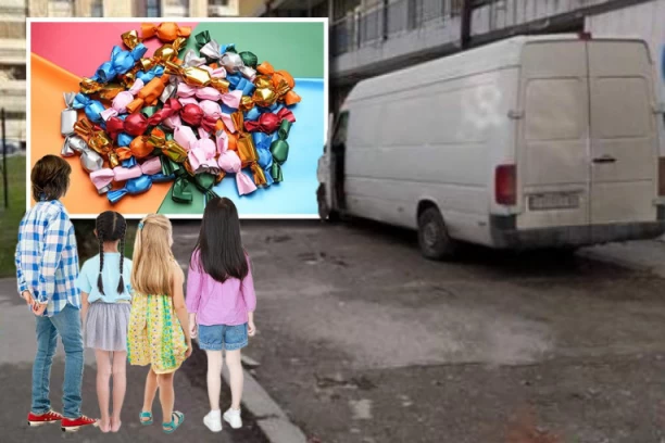 KOMBI U ZEMUN POLJU VREBA DECU I MAMI IH SLATKIŠIMA?! Upozorenje se širi društvenim mrežama: Tri muškarca nude bombone i traže da uđu u vozilo! (FOTO)