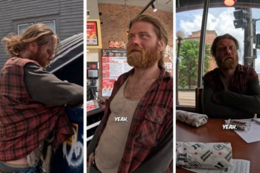 PRETURAO JE PO KONTEJNERU TRAŽEĆI HRANU KAD JE NAIŠAO ON: Platio mu je ručak i prenoćište, pa je nesrećnik posle dve i po godine prvi put spavao u krevetu! (VIDEO)