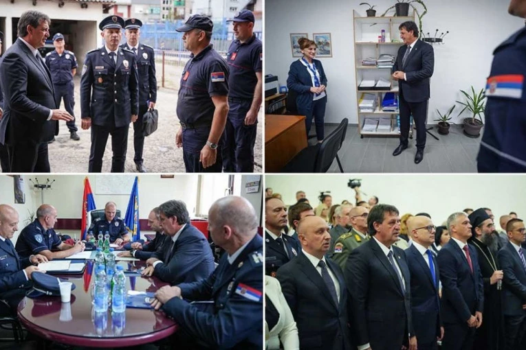 GAŠIĆ POSETIO PRIPADNIKE MUP-A! Policijska stanica Dimitrovgrad i Policijska uprava Vranje dočekale ministra - OVO JE RAZLOG!