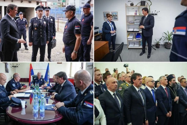 GAŠIĆ POSETIO PRIPADNIKE MUP-A! Policijska stanica Dimitrovgrad i Policijska uprava Vranje dočekale ministra - OVO JE RAZLOG!