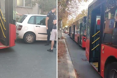 BAHATOM PARKIRANJU NIKAD KRAJA ALI OVO JE EPOHALNO! Zbog ovog arogantnog vozača pola Zemuna STOJI - građani besni, policija izašla na lice mesta! (FOTO GALERIJA)