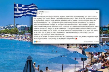 SRPKINJA JUTROS STIGLA U NEI PORI U GRČKOJ I OSULA PALJBU: Komentari se nižu: "Gospođo, opustite se malo"