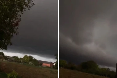 POČELO JE! Nevreme stiglo u Srbiju! JAK GRAD SE SRUČIO NA FRUŠKU GORU, POGLEDAJTE KAKAV JEZIV TAMNI OBLAK IDE KA JUŽNOBAČKOM OKRUGU! (VIDEO)