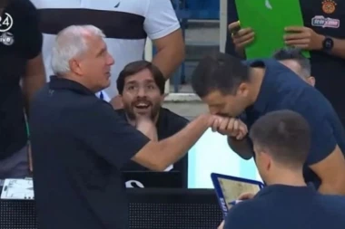 SCENA IZ FILMA "KUM" ILI KOŠARKAŠKA UTAKMICA? Žoc kao Vito Korleone, Turčin mu celivao ruku!