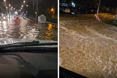 POTOP NA BANOVOM BRDU! Požeška ulica cela pod vodom! SAOBRAĆAJ OTEŽAN, BIRAJTE ALTERNATIVNE PRAVCE! (VIDEO)