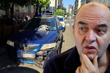 PRVI SNIMCI SA MESTA GDE SE DUŠKO VUJOŠEVIĆ ZAKUCAO U AUTOMOBILE: Vozačka mu istekla u januaru, on i dalje upravljao vozilom (FOTO/VIDEO)