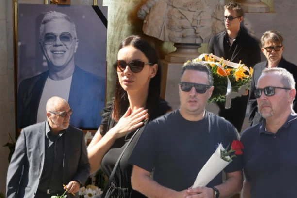 VELIKANI I UMETNICI SE SJATILI NA NOVO GROBLJE: Ispraćaj Jagoša Markovića tera suze na oči, glumci ZAVIJENI U CRNO (VIDEO)