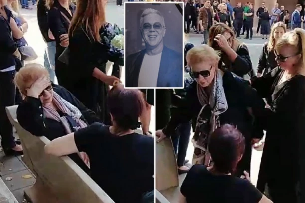 RADMILI ŽIVKOVIĆ POZLILO NA JAGOŠEVOJ SAHRANI: Glumicu hitno izveli iz kapele, ne može da dođe sebi (VIDEO)