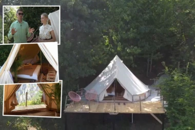 PAR IZ RUSIJE NAPRAVIO NASELJE IZ SNOVA: Luksuzni kamp od drveta i rizle, a pogled NEVEROVATAN!