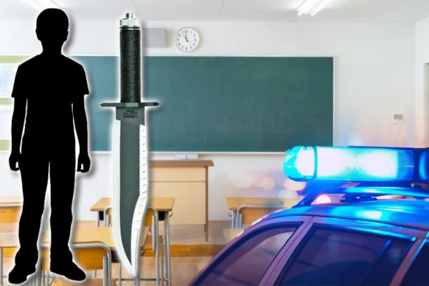 PRVE INFORMACIJE O KRVAVOM PIRU UČENIKA KOJI JE JUTROS HTEO DA NAPRAVI POKOLJ! Iz ranca izvukao oružje pa ga zario nastavniku u OKO - sumnja se da je od oca uzeo LOVAČKI NOŽ!