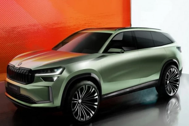 PUCA OD SNAGE, A TEK KAKO IZGLEDA CRVENA TRAKA POZADI! Novi Škoda Kodiaq dizajnom zapanjio sve