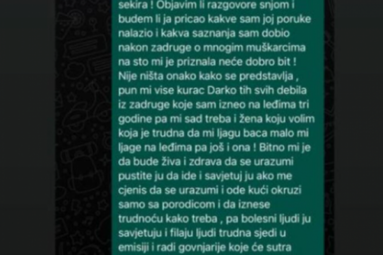 Filip Car instagram story prepiske