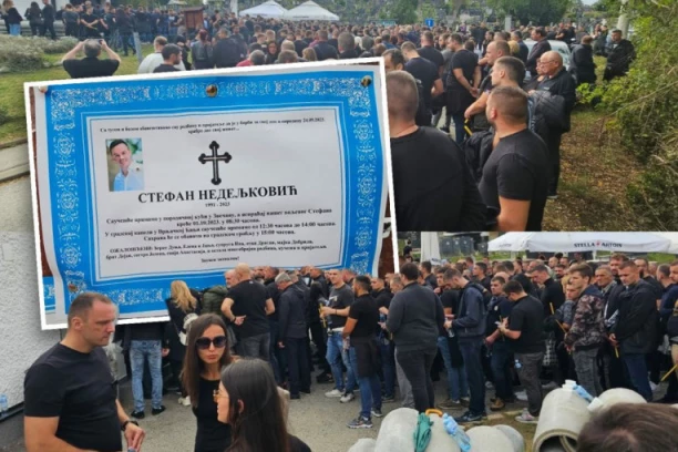 REKA SUZA TEČE VRNJAČKOM BANJOM: Kolona prijatelja korača ka mestu večnog počinka Stefana koji je nastradao na Kosovu!