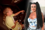 JAVNOST ZGROŽENA POTEZOM PEVAČICE: Ćerku od 10 godina stavila za volan, pa je snimala kako sama VOZI AUTOMOBIL!