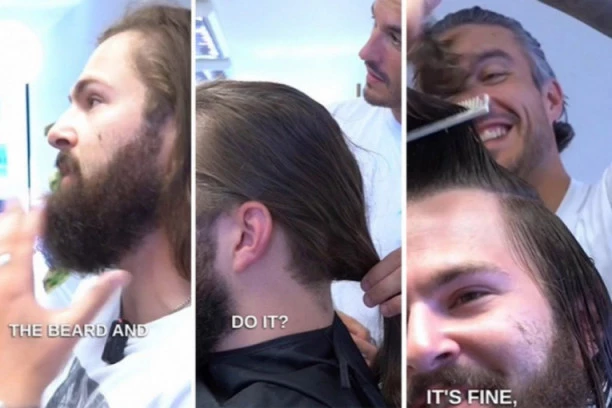 DOŠAO JE U SALON ZAPUŠTENE KOSE I BRADE: Javnost je ostala u neverici kada je videla kakav lepotan se skrivao ispod ovog izgleda gorštaka (VIDEO)