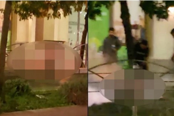 ZAPALIO SE ZBOG NESREĆNE LJUBAVI! Muškarac GOREO nasred ulice, policija gasila požar! (VIDEO)