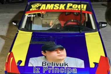 SKANDAL! Podgoričanin se trkao automobilom na kome je bio lik VELJE NEVOLJE! Uputio i OVU poruku!