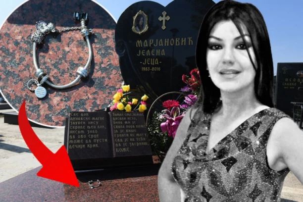 MISTERIJA! MUŠKARAC KOJI JE VOLEO JELENU MARJANOVIĆ DANAS POSETIO GROB? Ispred spomenika ostavljen SUMNJIV PREDMET: Otkrivamo šta bi OVO moglo da znači (FOTO)