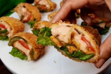 RECEPT ZA POHOVANI HLEB PUNJEN PILETINOM: Pravi se nikad lakše, idealno ako imate iznenadne GOSTE!