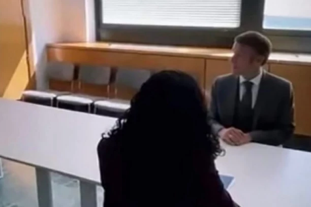 VJOSA SE PROVELA KAO "BOSA PO TRNJU"! Evo kako je Makron dočekao lažnu predsednicu Kosova! (FOTO)