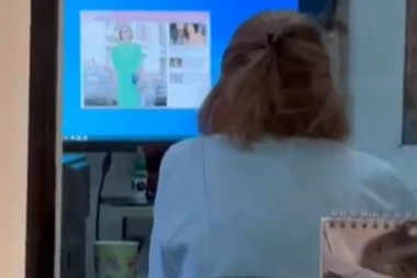 NEKA ČEKA DETE!  Evo kako medicinska sestra "ubija vreme" u KCS dok su joj hodnici puni! (FOTO)