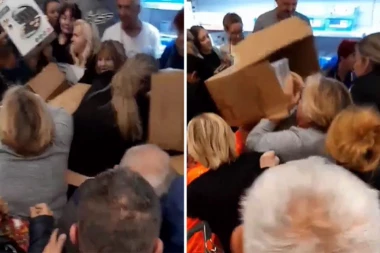 PONOVO TUČA U LIDLU, OVOG PUTA ZA APARATE ZA VAFLE! Ljudi se umalo poubijali u marketu u Borči! BORILI SE ZA NJEGA KAO ZA ŽIVOT! (VIDEO)