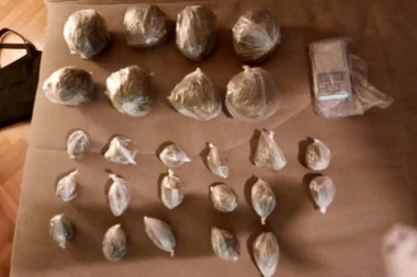 UHAPŠEN DILER (20) IZ PANČEVA! U stanu krio 113 kesica marihuane!