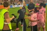 MESI JE VELIČINA: Leov telohranitelj ZGRABIO dečaka, a onda ga je fudbaler OBRADOVAO! (VIDEO)