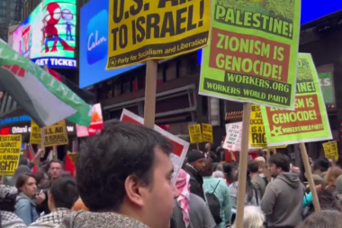 OPŠTI HAOS U NJUJORKU! Palestinci protestovali na Tajms skveru i podržali napad Hamasa, a onda su došle pristalice Izraela... (FOTO, VIDEO)