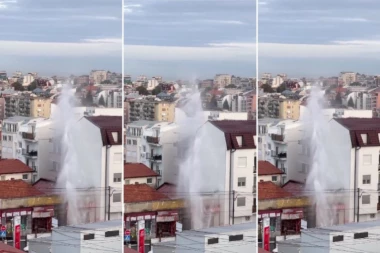 GEJZIR U GRČIĆA MILENKA! Voda kulja na sve strane, CEV PUCA TREĆI PUT ZA GODINU DANA! (VIDEO)