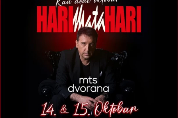 POKLANJAMO 2X2 KARTE ZA KONCERT HARIJA MATA HARIJA 16.10.2023 PONEDELJAK U MTS DVORANI
