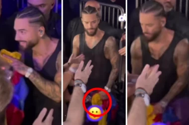 OBOŽAVATELJKA UHVATILA PEVAČA ZA POLNI ORGAN: Njegova reakcija se širi mrežama, nije znao šta ga je snašlo! (VIDEO)