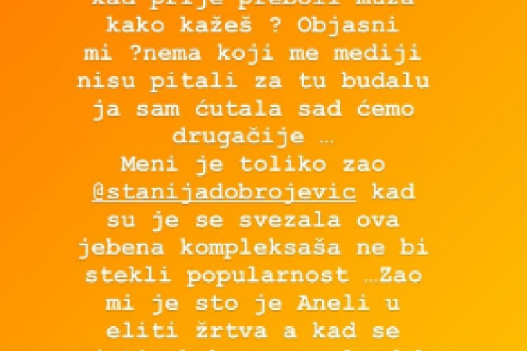 Irma Sejranić o Aneli Ahmić