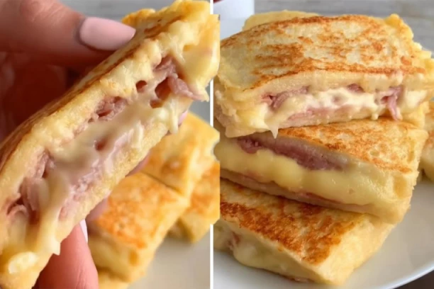 SENDVIČI ZA KOJE VAM NE TREBA TOSTER: Najsočniji hleb sa šunkom i sirom - DORUČAK je spreman dok trepnete (FOTO)