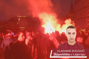ZVEZDAŠI "ZAPALILI" LAJPCIG! Moćna BAKLJADA delija ostavila Nemce u ČUDU! (VIDEO)