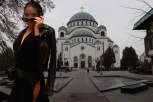 NOVI SKANDAL ANE NIKOLIĆ! Šokirala sve ispred Hrama Svetog Save,  reagovalo i svešteno lice!
