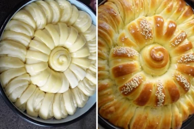 POGAČA LEPŠA NEGO NA SLICI: Recept za čarobno pecivo odlično za slavu, pogledajte DETALJNU PRIPREMU korak po korak (FOTO)