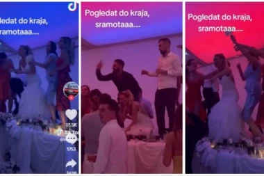 "SRAMOTA! SVEKRVO, NEK TI JE SA SREĆOM SA OVAKVOM SNAJKOM!" Snimak mlade na svadbi zapalio društvene mreže - DOMAĆICA! (VIDEO)