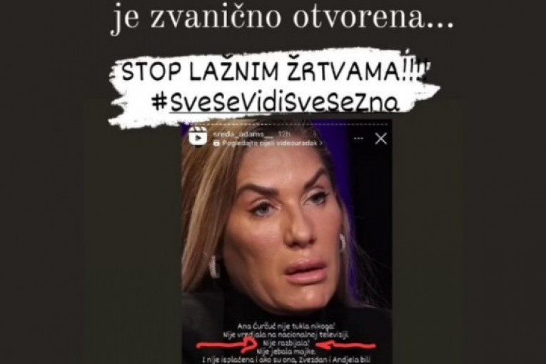 Zvezdan Slavnić instagram Ana Ćurčić