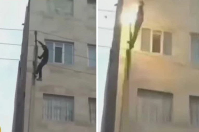 ZAVARNIČIO NA BANDERI KAO SVEĆICA! Zbog izazova IZGUBIO ŽIVOT - drugarica se gušila u SUZAMA! (UZNEMIRUJUĆI VIDEO)