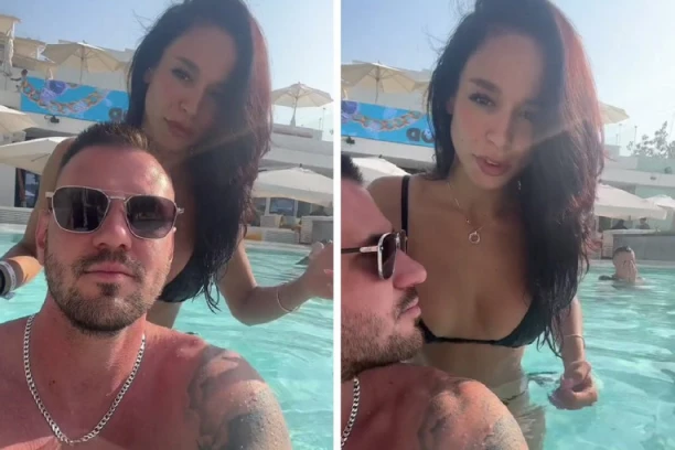 ISPLIVAO SNIMAK AKCIJE EDITE I CVIJE: Naskočili jedno na drugo u BAZENU, sve usnimljeno! (VIDEO)