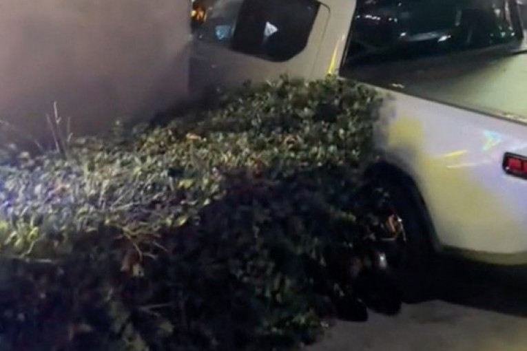 Alan Ruk glumac uleteo autom u piceriju