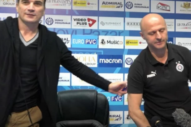 PAZARCI SE BAŠ OKOMILI NA DULJAJA: Novi incident! Trener Partizana napustio KONFERENCIJU nakon pokušaja PROVOKACIJE!