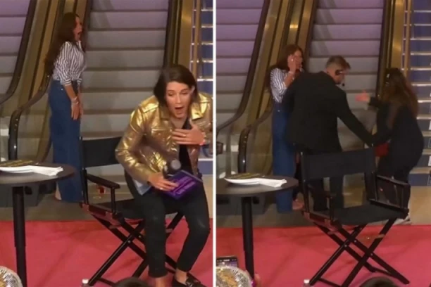 HTELA JE DA U EMISIJU DOĐE U VELIKOM STILU, A ONDA JE USLEDIO NEVIĐEN BLAM : Voditelji nisu mogli da progovore od šoka (VIDEO)
