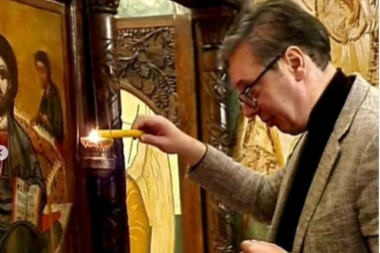 OVDE DOBIJEM NOVU ENERGIJU I SNAGU: Predsednik Vučić posetio manastir Poganovo pre važnih sastanaka u Parizu