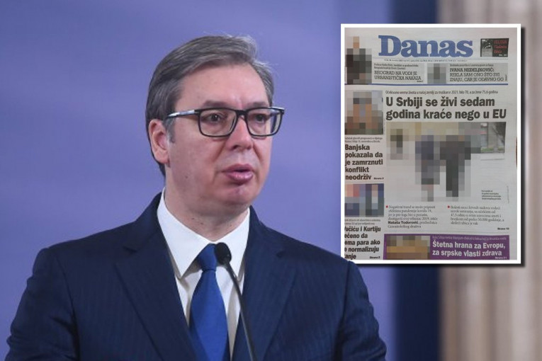 ŠOLAKOV DANAS CELE NOVINE POSVETIO PLJUVANJU PREDSEDNIKA I VLADE: Vučića nema samo u vremenskoj prognozi! Dobro, i ukrštenici!