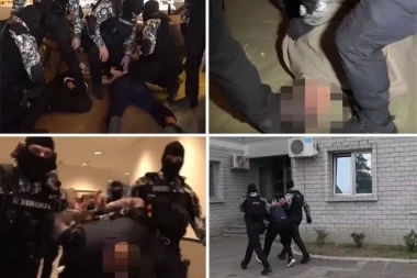 NAJNOVIJI SNIMAK HAPŠENJA BRAĆE HOFMAN: Policija ih baca na pod pred punim restoranom (VIDEO)