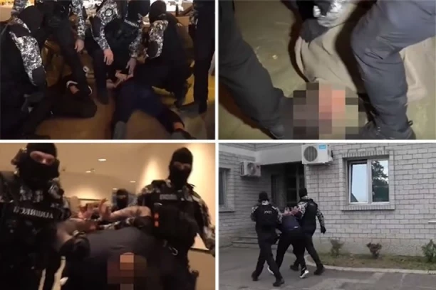 NAJNOVIJI SNIMAK HAPŠENJA BRAĆE HOFMAN: Policija ih baca na pod pred punim restoranom (VIDEO)