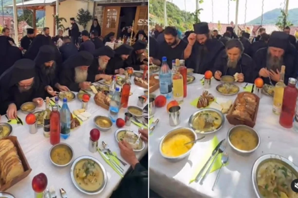 OVAKO IZGLEDA RUČAK NA SVETOJ GORI! Pogledajte šta JEDU i piju MONASI na Atosu (VIDEO)