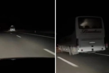 HOROR NA SRPSKOM AUTO-PUTU! Autobus pun PUTNIKE vozi bez SVETLA: "Krstići su imali bar fenjer, ovaj ni kandilo da upali za ove pale borce unutra "